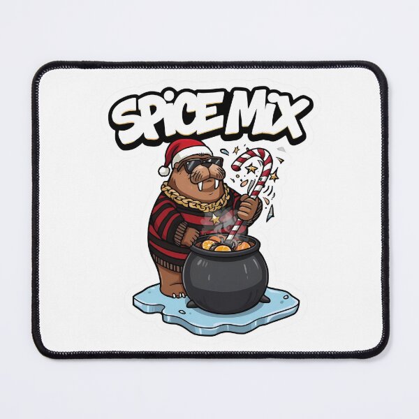 Item preview, Spice Mix Walrus – Cozy Christmas Cooking Cauldron Art designed and sold by MiszungART.