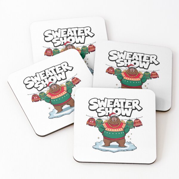 Item preview, Sweater Show Walrus – Ugly Christmas Sweater Parade Art designed and sold by MiszungART.