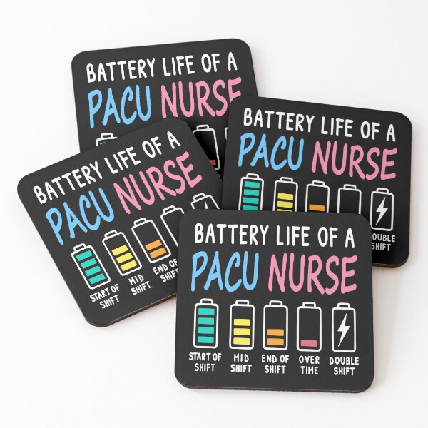 Item preview, Battery life of a PACU nurse levels humor designed and sold by HandicraftArt.