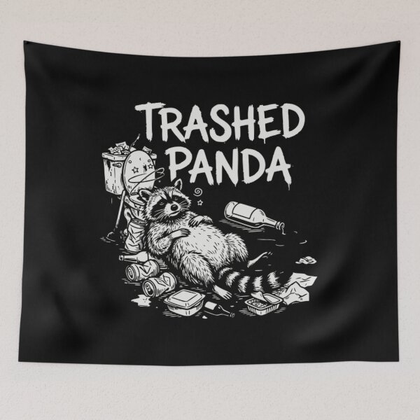 Item preview, Trashed Panda Drunk Raccoon designed and sold by FocusForStars22.
