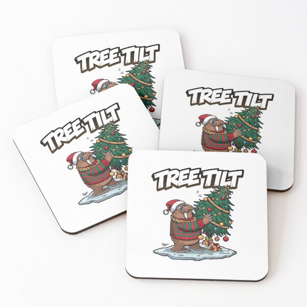 Item preview, Tree Tilt Walrus – Funny Christmas Tree Disaster Art designed and sold by MiszungART.