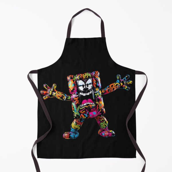 Item preview, Neon Graffiti Balloon Bear – Explosive Street Art Cartoon Character designed and sold by PLUSHIWORLDtm.