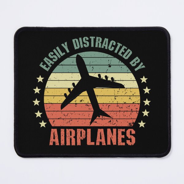 Item preview, Easily Distracted By Planes – Vintage Retro Sunset Jet Spotter designed and sold by SkeletonsDanger.