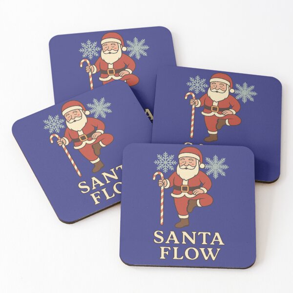 Item preview, Santa Flow – Yoga Santa Christmas Meditation Design designed and sold by ZenAndKarma.