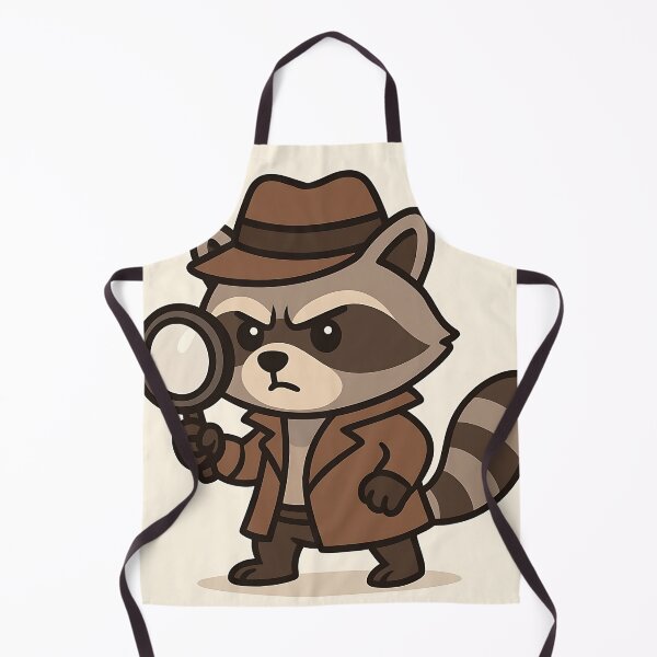 Item preview, Detective Raccoon – Mystery Bandit Sleuth designed and sold by PawsGiggles.
