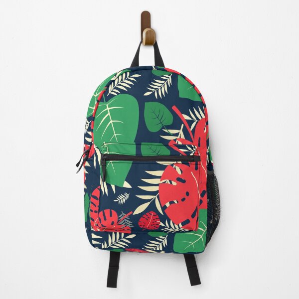 Item preview, A seamless pattern featuring tropical botanical forests and jungles. Tropical leaves in vibrant colors. On a dark background. designed and sold by Natalia4321.