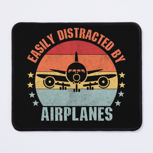 Item preview, Easily Distracted By Planes – Vintage Retro Sunset Air Wanderer designed and sold by SkeletonsDanger.