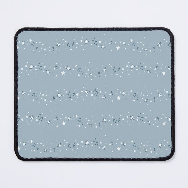 Aperçu de l'œuvre Danse au clair de lune - Musique, étoiles - Bleu doux créée et vendue par Lydia Josephine Design.