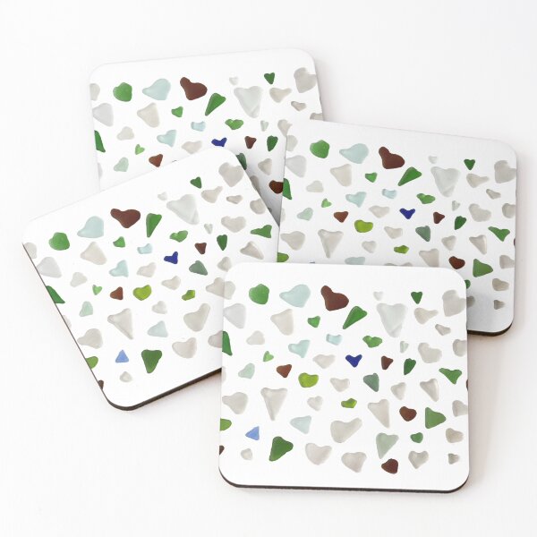 Item preview, Seaglass Hearts designed and sold by LeslieMac713.