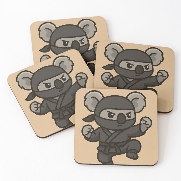 Item preview, Ninja Koala – Silent Tree Warrior designed and sold by PawsGiggles.