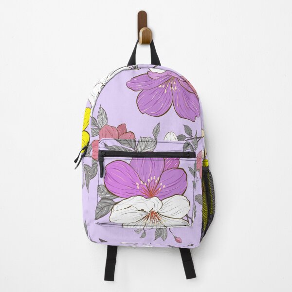Item preview, Yellow and Purple Spring Bloom Pattern designed and sold by Modular Prints.