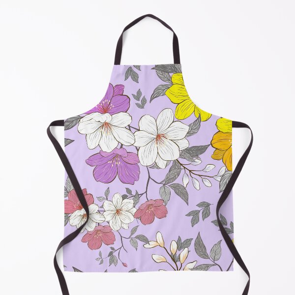 Item preview, Yellow and Purple Spring Bloom Pattern designed and sold by Modular Prints.