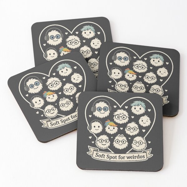 Item preview, Soft Spot for Weirdos Cute Inclusive Fluff Art designed and sold by Shoot-The-Moon.
