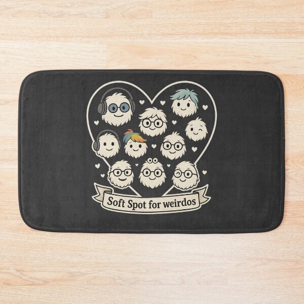Item preview, Soft Spot for Weirdos Cute Inclusive Fluff Art designed and sold by Shoot-The-Moon.