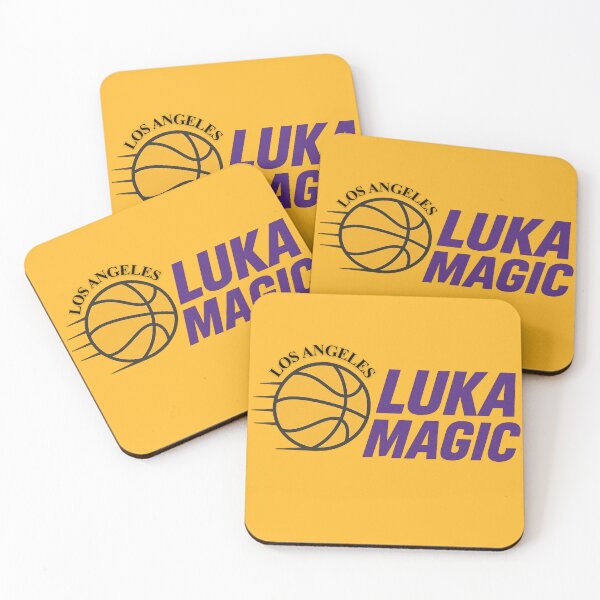 Item preview, Los Angeles Luka magic #77 Basketball Shirt Basketball Sticker Purple and Gold designed and sold by LAKERSIN5.