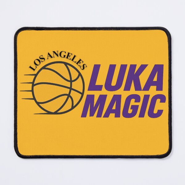 Item preview, Los Angeles Luka magic #77 Basketball Shirt Basketball Sticker Purple and Gold designed and sold by LAKERSIN5.
