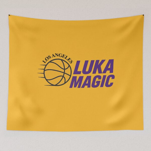 Item preview, Los Angeles Luka magic #77 Basketball Shirt Basketball Sticker Purple and Gold designed and sold by LAKERSIN5.