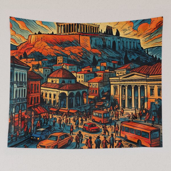 Item preview, Athens, city | Comics style - Cartoon designed and sold by ComicsFactory.