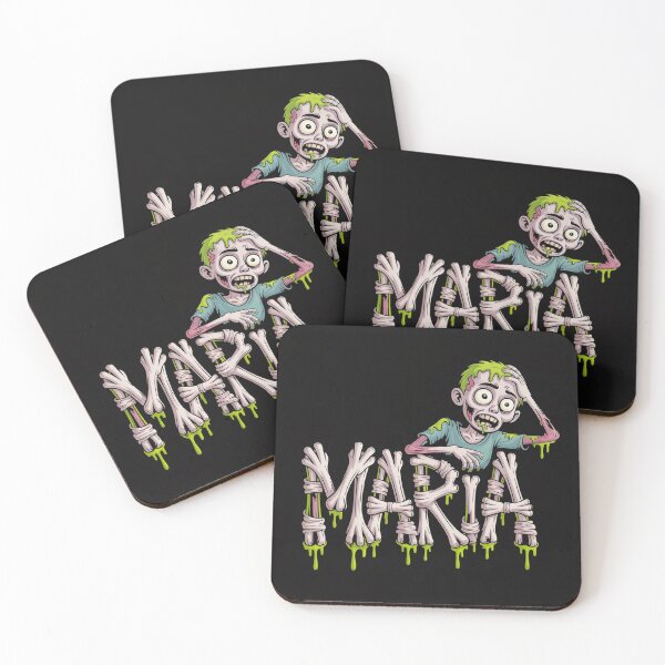 Item preview, Zombie Boy Maria Bone Font Halloween Design designed and sold by Felvixbd.