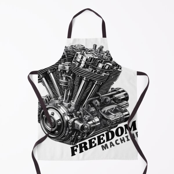 Item preview, Freedom Machine V-Twin Engine Motorcycle Art designed and sold by DrawDrip.