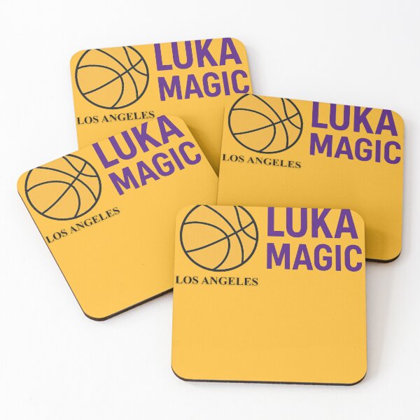 Item preview, Los Angeles Luka magic #77 Basketball Shirt Basketball Sticker Purple and Gold designed and sold by LAKERSIN5.