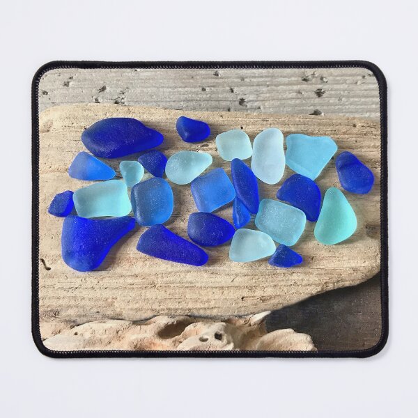 Item preview, Blue Seaglass on Driftwood designed and sold by LeslieMac713.