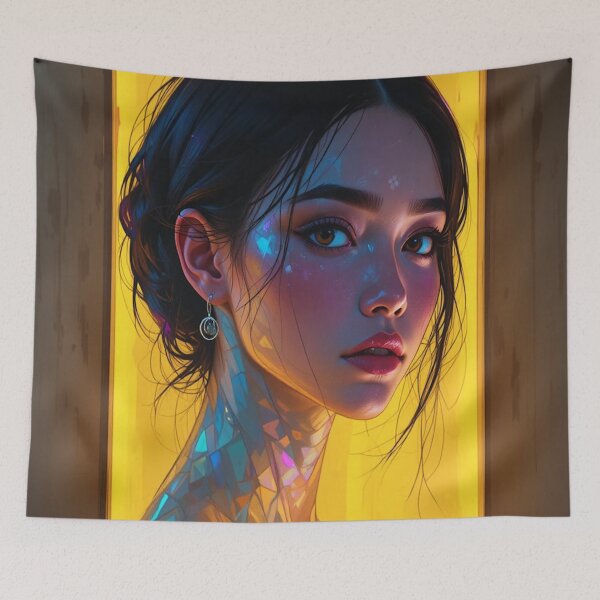 Item preview, Painting female art portrait designed and sold by Hot4Shirt.