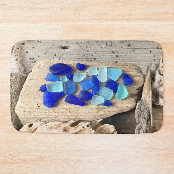 Item preview, Blue Seaglass on Driftwood designed and sold by LeslieMac713.