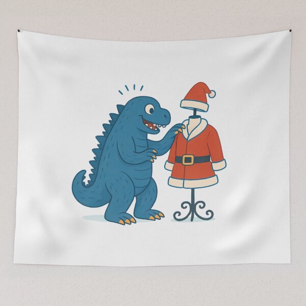 Item preview, Curious Monster Meets Santa Outfit designed and sold by NatureStyle555.