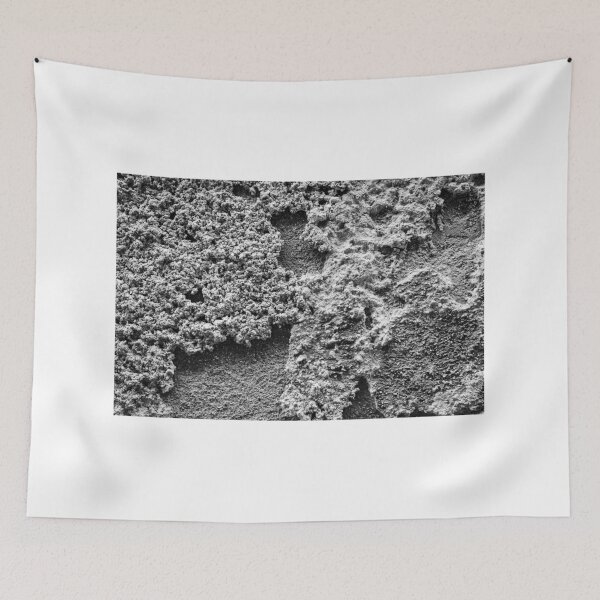 Item preview, Rough Concrete Surface Texture in Monochrome – Closeup of Cracked, Crumbly Gray Material, Industrial Texture Detail designed and sold by Nmallia.