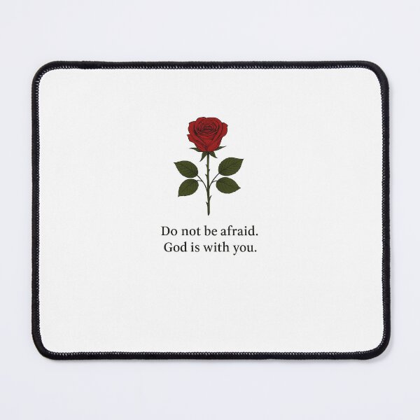 Item preview, Red rose- do Not Be Afraid, God Is With You designed and sold by bykamilka.
