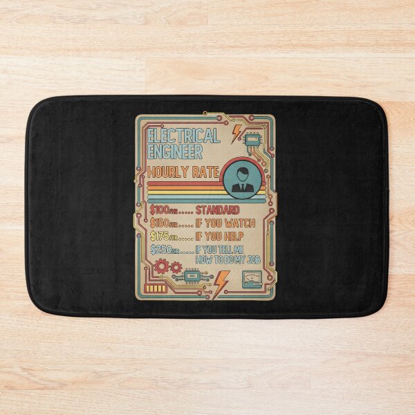 Item preview, Electrical Engineer Hourly Rate Funny Job Humor designed and sold by hexenor.