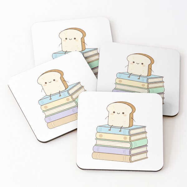 Item preview, Slice bread book bookworm cute kawaii library librarian food designed and sold by CheeseBlueprint.