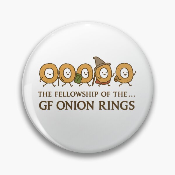 Item preview, The Fellowship of the… GF Onion Rings – Cute Fantasy Parody Quest | LOTR-Inspired Gluten-Free Foodie Humour Design designed and sold by My Gluten Free Life UK.