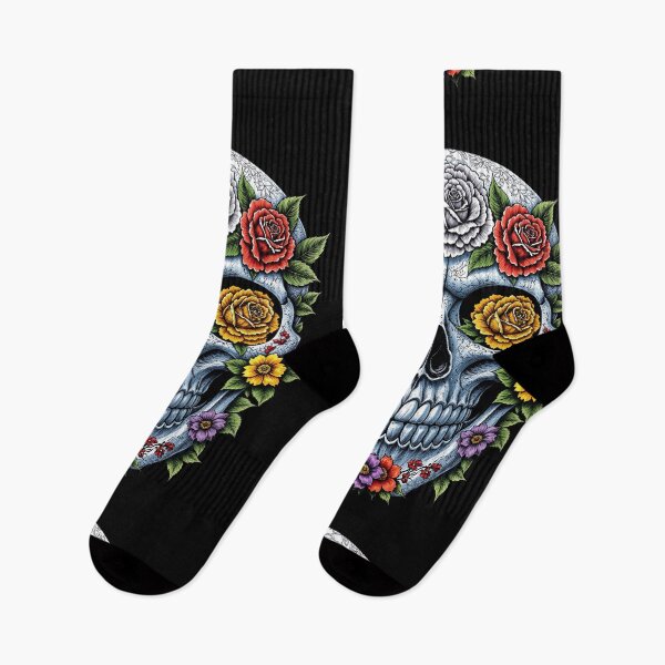Item preview, Porcelain Skull Blooming with Roses designed and sold by Grafititee.