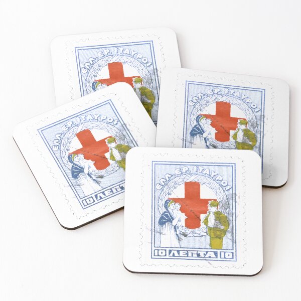 Item preview, Greek Greece Red Cross Vintage Postage Stamp designed and sold by red-amber65.