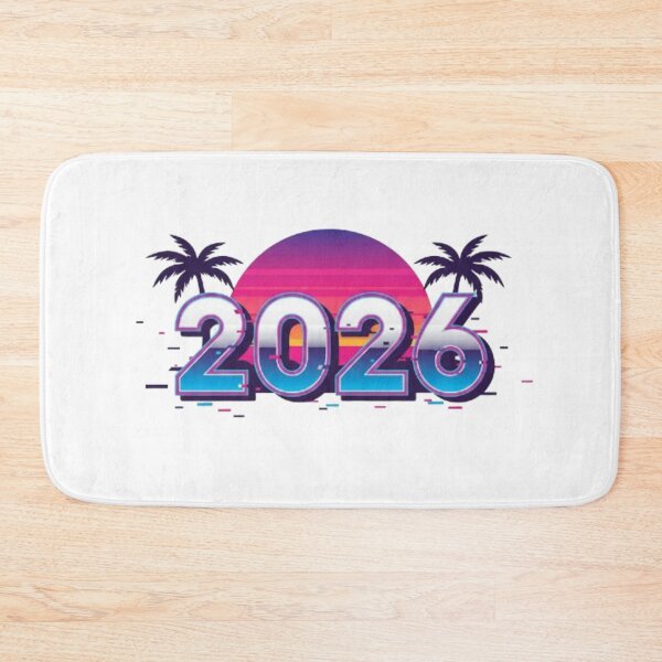 Item preview, Vaporwave 2026 Glitch Chrome New Year Graphic designed and sold by zdzdesigner.