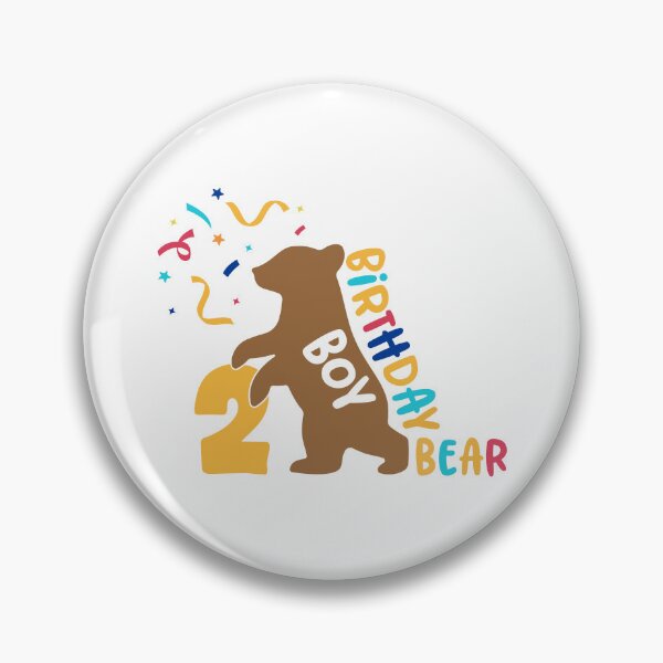 Item preview, Second Birthday Bear Boy Party Celebration Design designed and sold by Nattaporn.