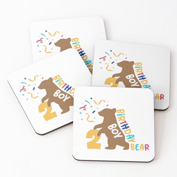 Item preview, Second Birthday Bear Boy Party Celebration Design designed and sold by Nattaporn.