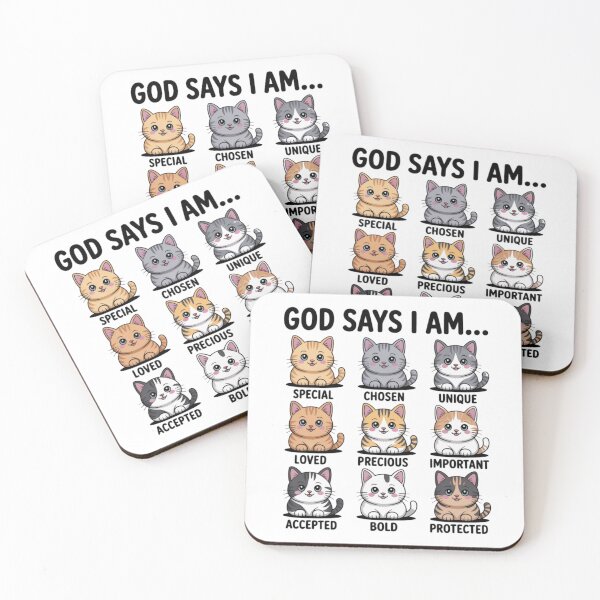 Item preview, Cat - God Says I am ...... designed and sold by 123ks.
