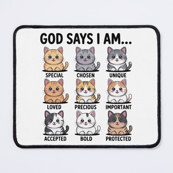 Item preview, Cat - God Says I am ...... designed and sold by 123ks.