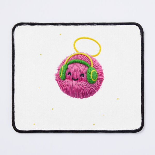 Item preview, Pink Ball of Wool Whith Green Over-ear Headphones designed and sold by LKozerski.