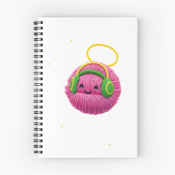 Item preview, Pink Ball of Wool Whith Green Over-ear Headphones designed and sold by LKozerski.