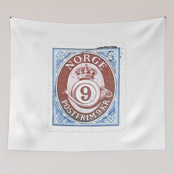 Item preview, Norge Norway Shield Vintage Postage Stamp designed and sold by red-amber65.
