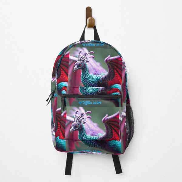 Item preview, Phoenix Dragon: peacock jewel tone designed and sold by Oceandiana.