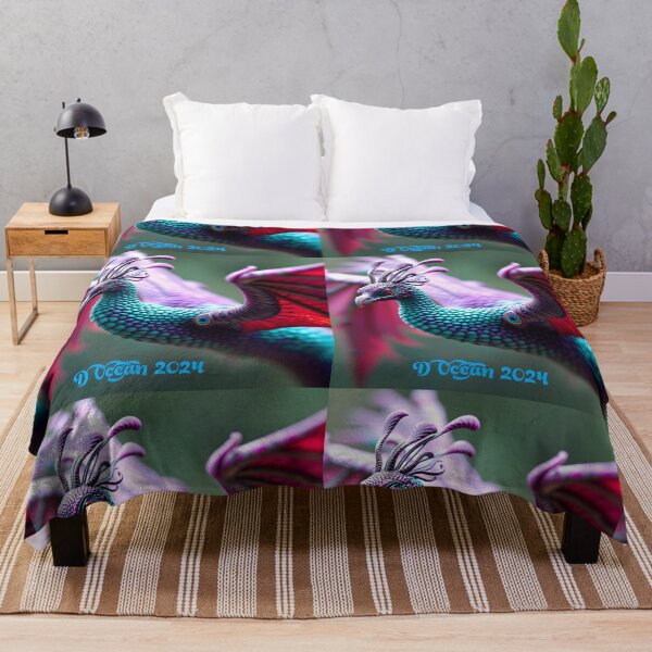 Item preview, Phoenix Dragon: peacock jewel tone designed and sold by Oceandiana.