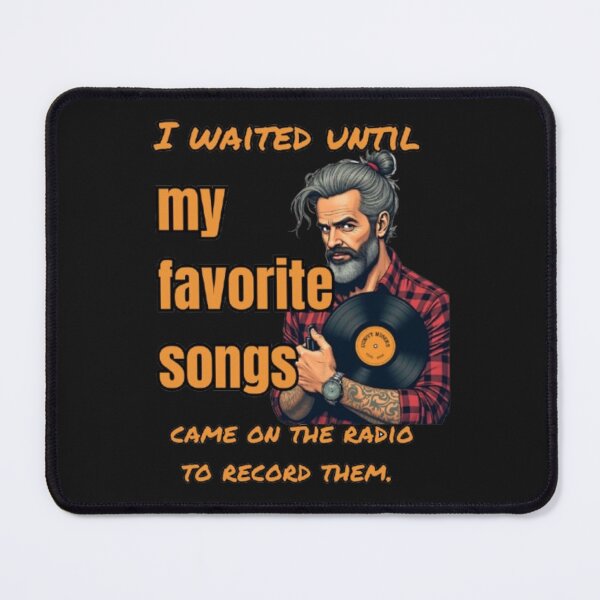 Item preview, I Waited For Songs On Radio To Record Them Gen X Retro designed and sold by Antik by Schulz.