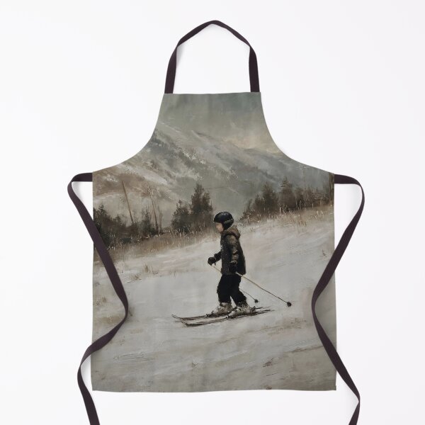 Item preview, Child Skiing in Winter Landscape designed and sold by lautir.