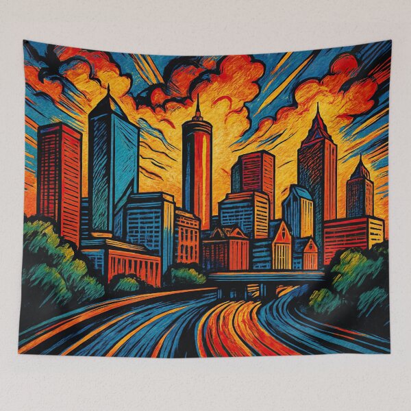 Item preview, Atlanta, city | Comics style - Cartoon designed and sold by ComicsFactory.