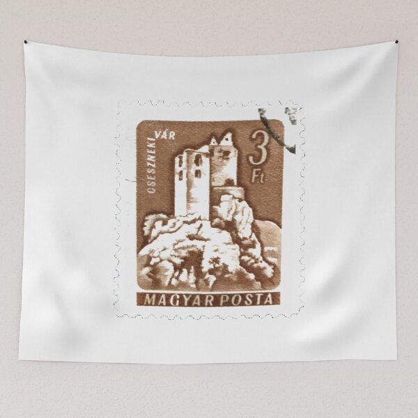 Aperçu de l'œuvre Magyar Hongrie Timbre-poste vintage brun créée et vendue par red-amber65.